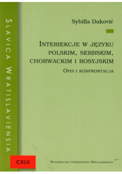 Interiekcje w języku polskim, serbskim, chorwackim i rosyjskim
