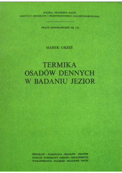 Termika osadów dennych w badaniu jezior