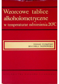 Wzorcowe tablice alkoholometryczne