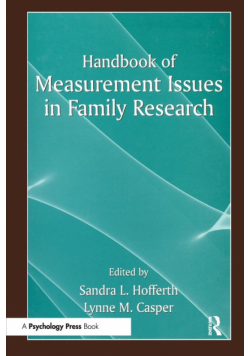 Handbook of Measurement Issues in Family Research