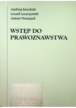 Wstęp do prawoznawstwa