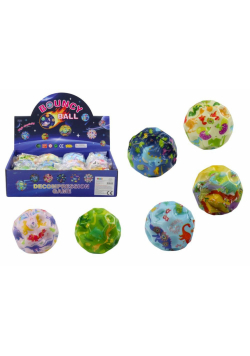 Piłeczka świecąca z wypustkami 7cm Dinozaur MIX