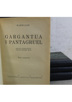 Gargantua i pantagruel 4 tomy 1949r.