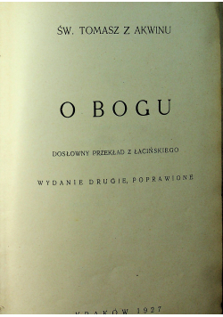 Summa teologiczna 3 tomy ok 1927 r