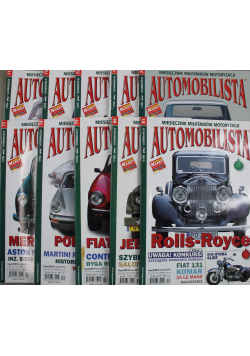 Automobilista Miesięcznik miłośników motoryzacji 10 numerów