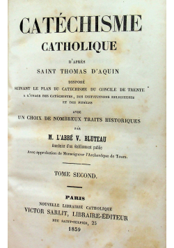 Catechisme Catholique 1859 r.