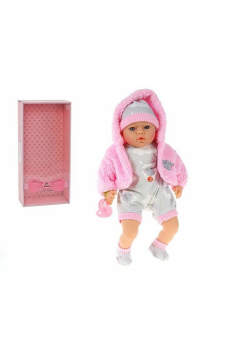 Lalka bobas ze smoczkiem mówi po polsku 45cm