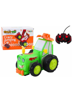 Skaczący traktor R/C zielony