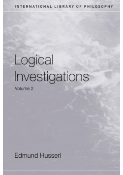 Logical Investigations Volume 2