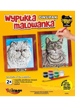 Wypukła malowanka Koty - Pers + Dragon Li