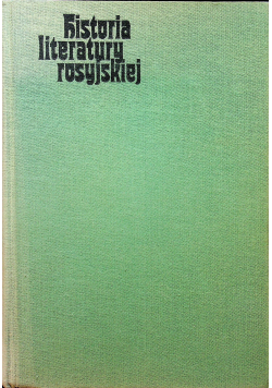 Historia literatury rosyjskiej Tom II