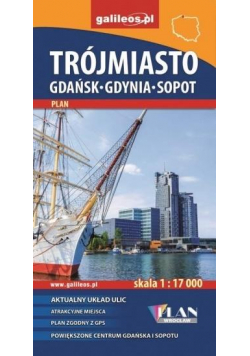 Plan -Trójmiasto. Gdańsk-Gdynia-Sopot 1:17 000 w.2