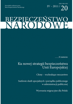 Bezpieczeństwo narodowe Nr 20
