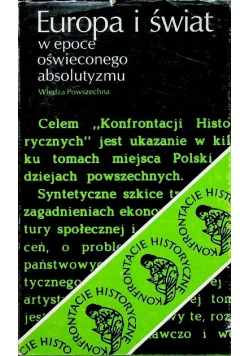 Europa i świat w epoce oświeconego absolutyzmu
