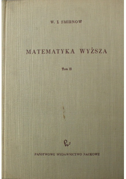Matematyka Wyższa Tom II