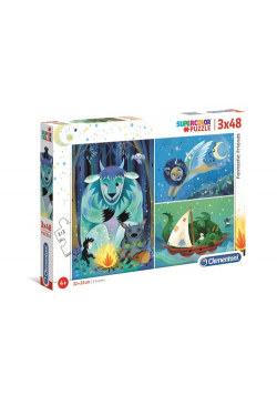 Puzzle SuperColor 3x48 Fantastic Friends