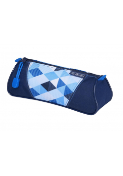 Piórnik kosmetyczka trójkątny Blue Cubes