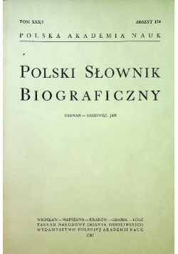 Polski słownik biograficzny Tom XXX / 1 Zeszyt 124