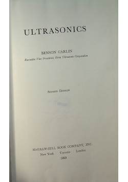 Ultrasonics