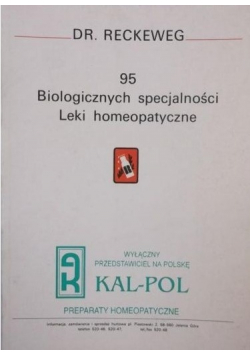 95 biologicznych specjalności Leki homeopatyczne
