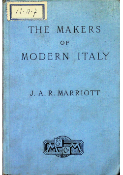 The Makers Of Modern Italy 1901r