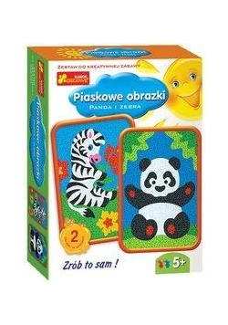 Piaskowe obrazki - Panda i Zebra