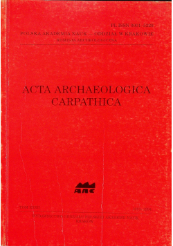 Acta Archaeologica Carpathica XXXII