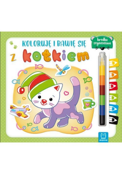 Koloruję i bawię się z kotkiem + kredka segmentowa