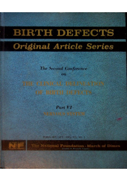 The Third Conference on the Clinical Delineation of Birth Defects