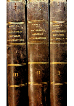 Enchiridion historiae ecclesiasticae 3 Tomy 1909 r.