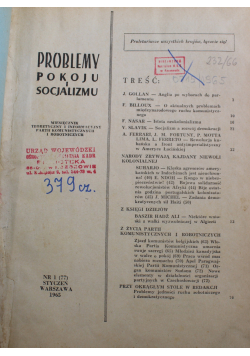 Problemy pokoju i socjalizmu od 1 do 12 nr