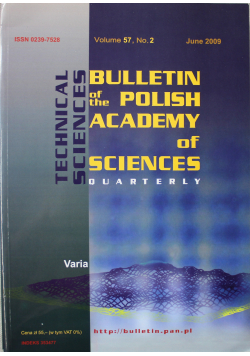 Bulletin of the polish academy of sciences volume 57 no 2