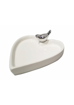Dekoracja ceramiczna z ptaszkiem