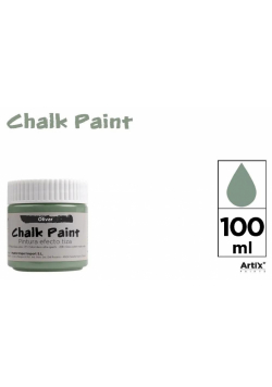 Farba kredowa 100ml oliwka (6szt)