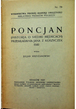 Poncjan 1927 r.