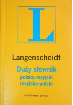 Duży słownik polsko rosyjski rosyjsko polski Langenscheidt