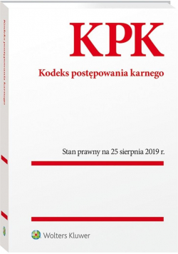 Kodeks postępowania karnego. Przepisy