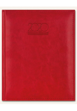 Kalendarz 2020 Książkowy B6 Plus czerwony półmat