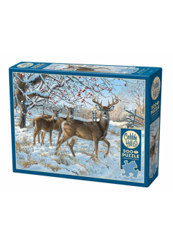 Puzzle 500 Jelenie zimą G3