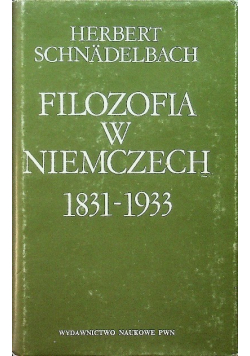 Filozofia w Niemczech 1831 -  1933