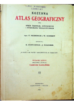 Atlas Geograficzny 1927 r.