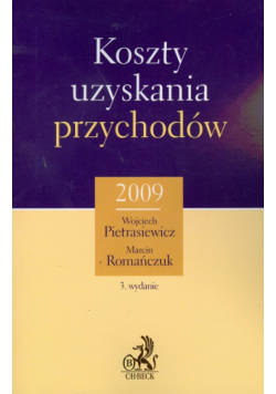 Koszty uzyskania przychodów 2009