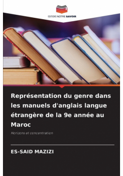 Représentation du genre dans les manuels d'anglais langue étrangère de la 9e année au Maroc
