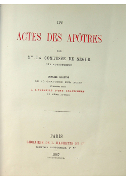 Les Actes Des Apotres 1867r