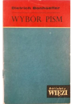 Bonhoeffer Wybór pism Tom 27