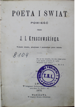 Poeta Świata II Tomy 1872 r. / Pod Włoskim Niebem 1872 r.