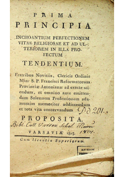 Prima Principia 1813 r.