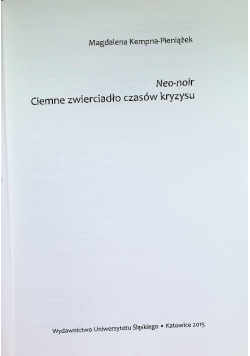 Neo-Noir. Ciemne Zwierciadło Czasów Kryzysu
