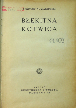 Błękitna kotwica 1939 r.