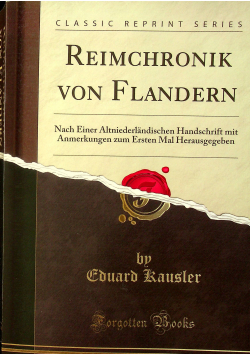 Reimchronik von Flandern reprint z 1840 r